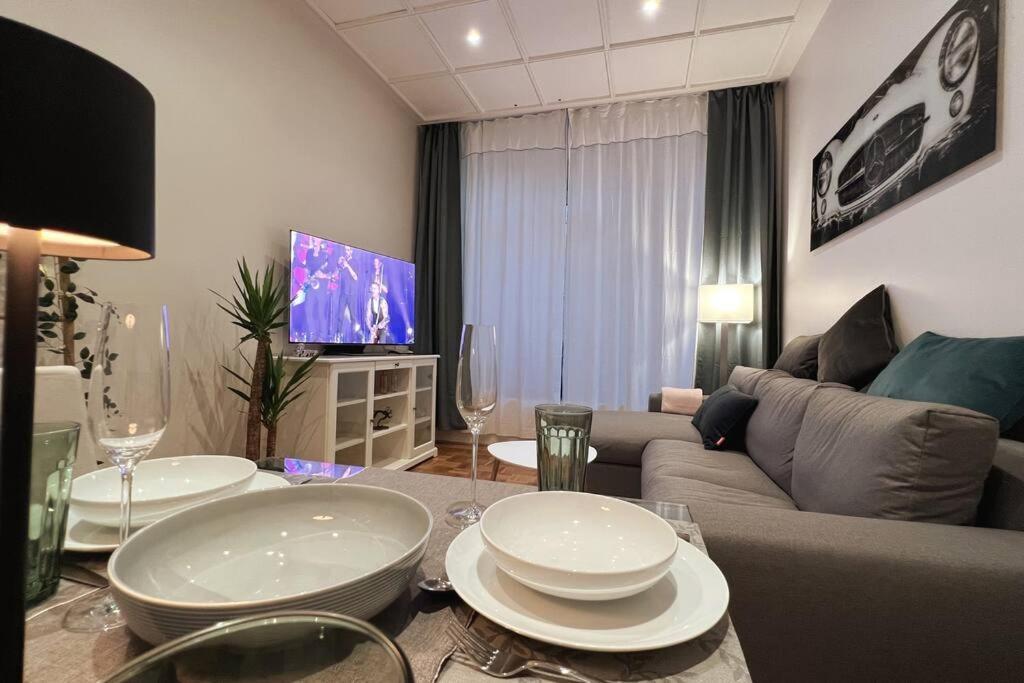 Soul-Apartment Terrasse Privat-Parkplatz Boxspringbett 55Zoll Tv Wlan Λειψία Εξωτερικό φωτογραφία