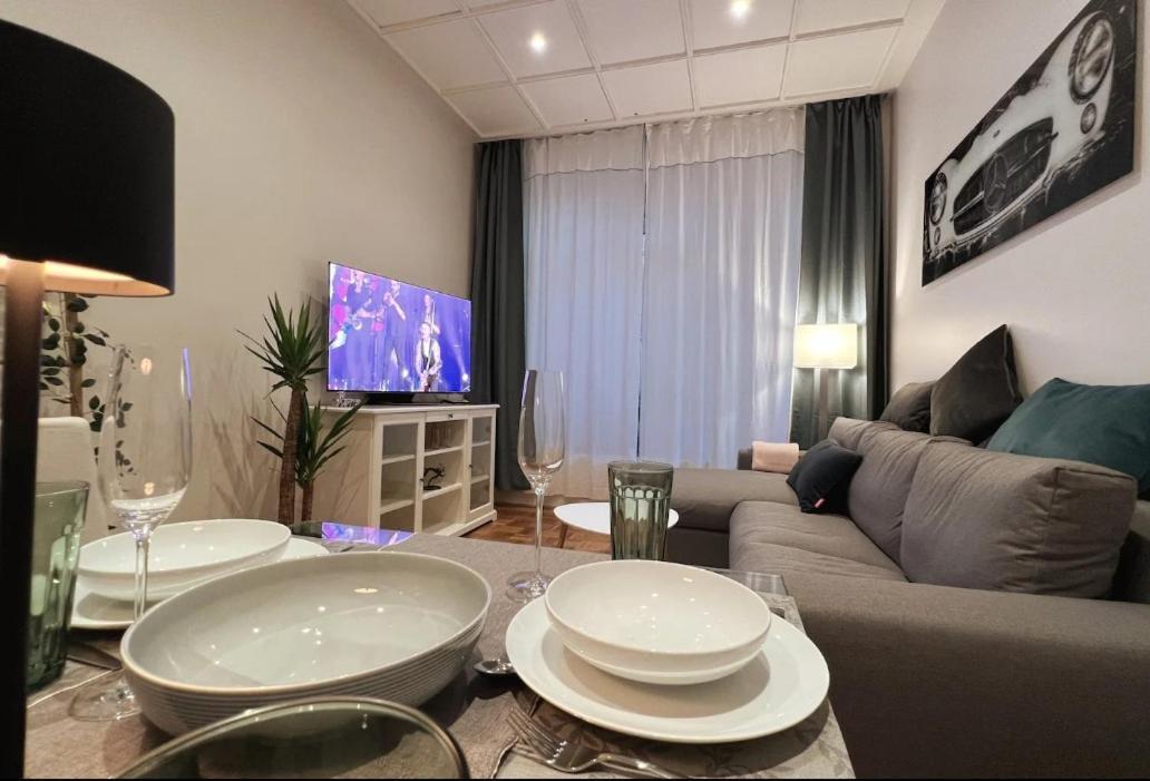 Soul-Apartment Terrasse Privat-Parkplatz Boxspringbett 55Zoll Tv Wlan Λειψία Εξωτερικό φωτογραφία
